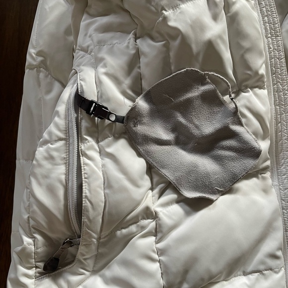North face white hooded puffer 600 fill jacket - Picture 7 of 16